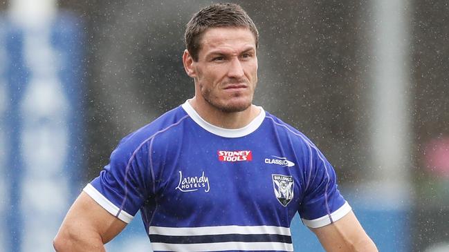 SYDNEY, AUSTRALIA - MARCH 16: Josh Jackson of the Bulldogs looks on during a Canterbury Bulldogs NRL training session at Belmore Sports Ground on March 16, 2022 in Sydney, Australia. (Photo by Matt King/Getty Images)