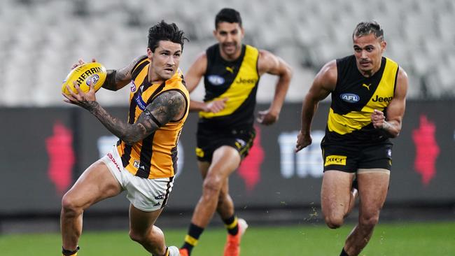 Richmond have been smashed by Hawthorn. Picture: AAP Image/Michael Dodge