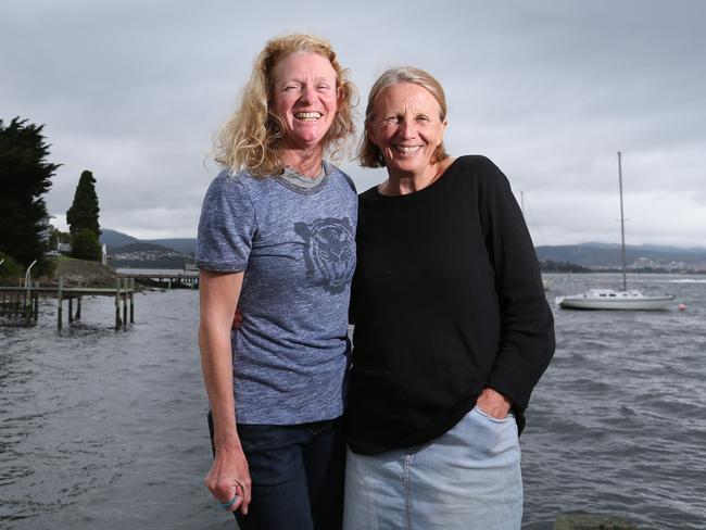 Ragamuffin crewmates Sue Crafer (left) and Adrienne Cahalan. Picture: Nikki Davis-Jones