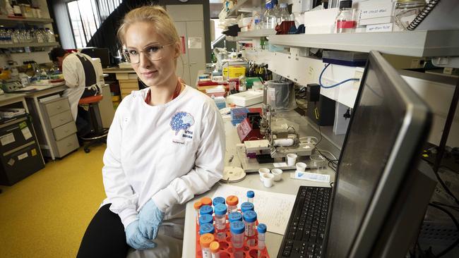 Dr Lila Landowski, of the University of Tasmania, is looking at how improving the way stroke medications are tested. Picture: Chris Kidd