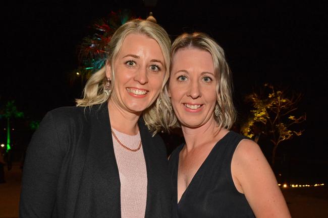 Laura Harvey and Rachel Arnold at grand opening of HOTA Gallery, Bundall. Picture: Regina King