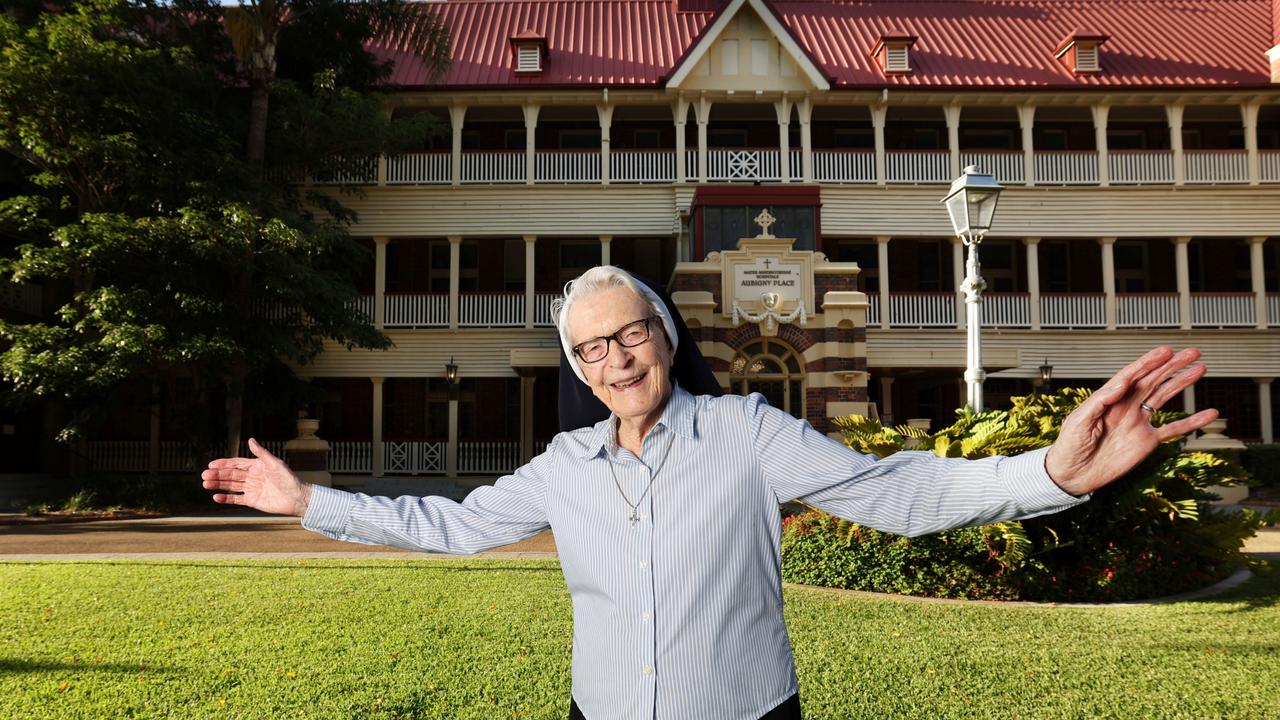 Mater legend Sister Angela-Mary Doyle has welcomed the organisation’s new CEO. Picture: Annette Dew