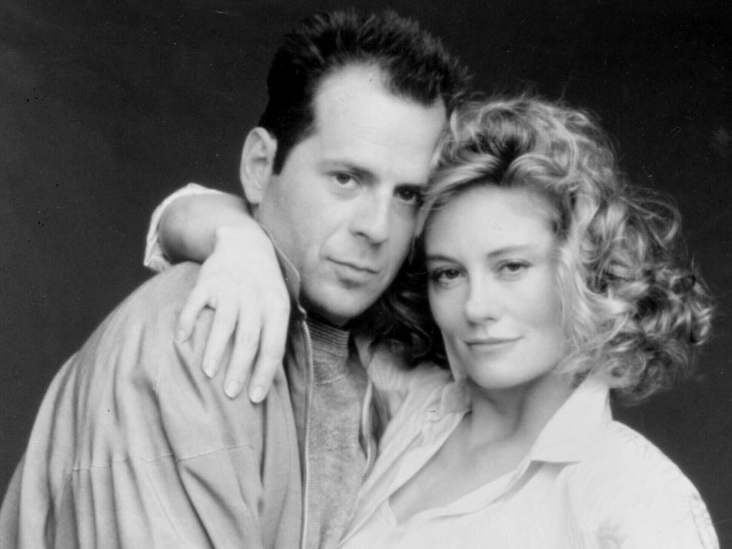 Bruce Willis and Cybill Shepherd in Moonlighting.