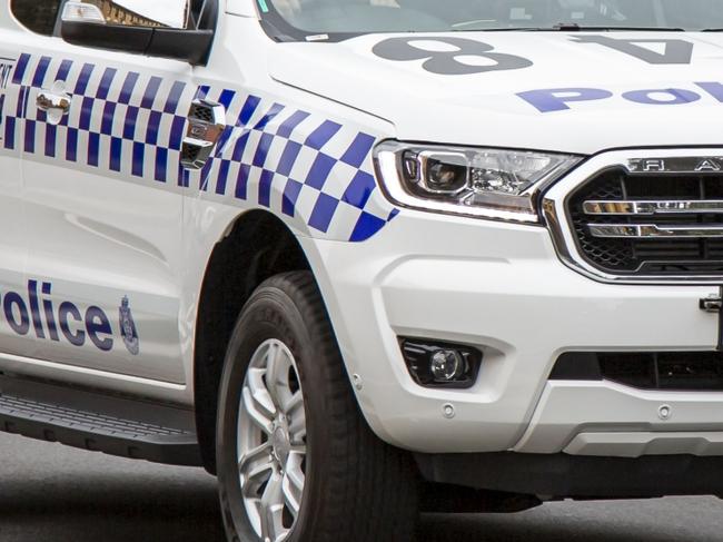 Ford Ranger divisional van Victoria Police vehicle.