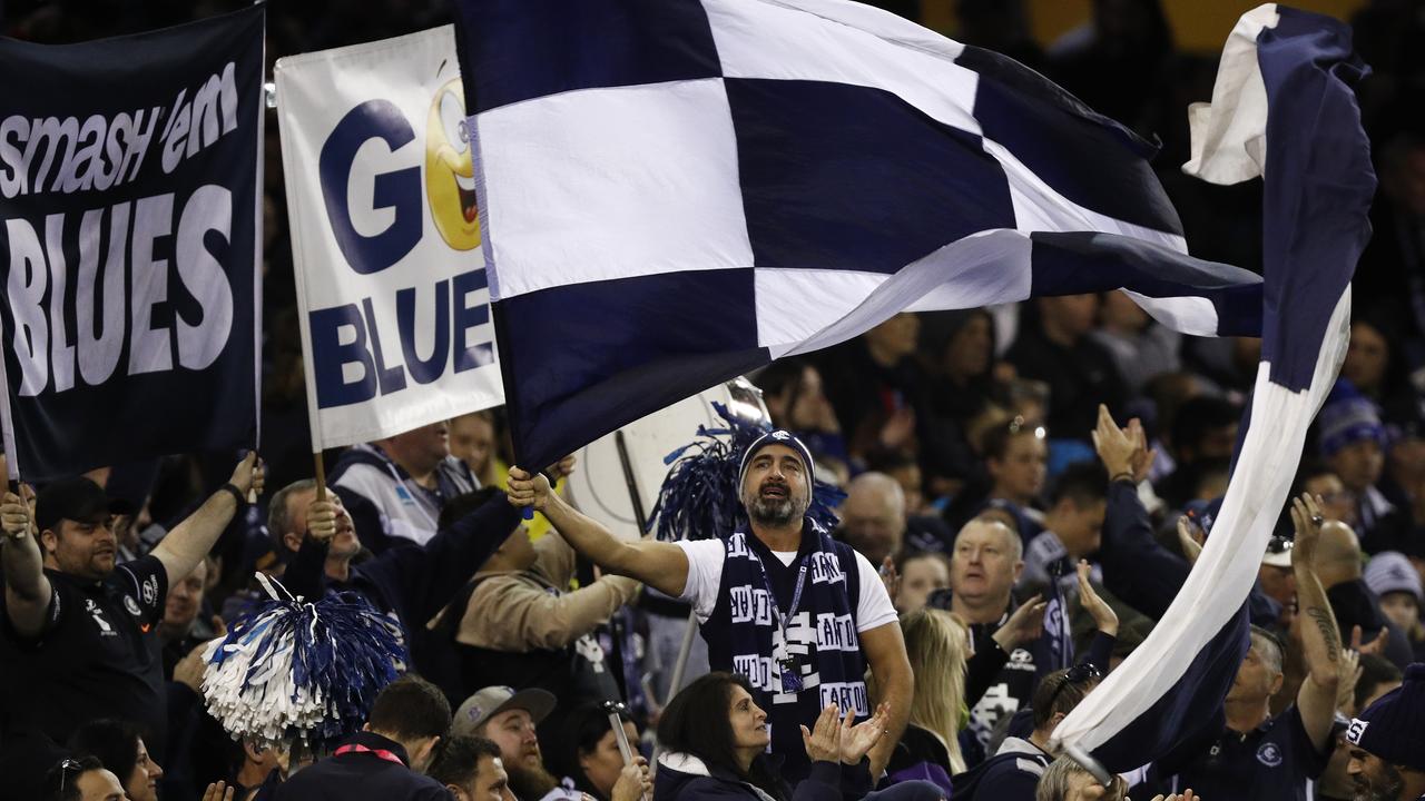 Only 2000 Carlton members will be able to watch the season-opener against Richmond at the MCG. Picture: AAP