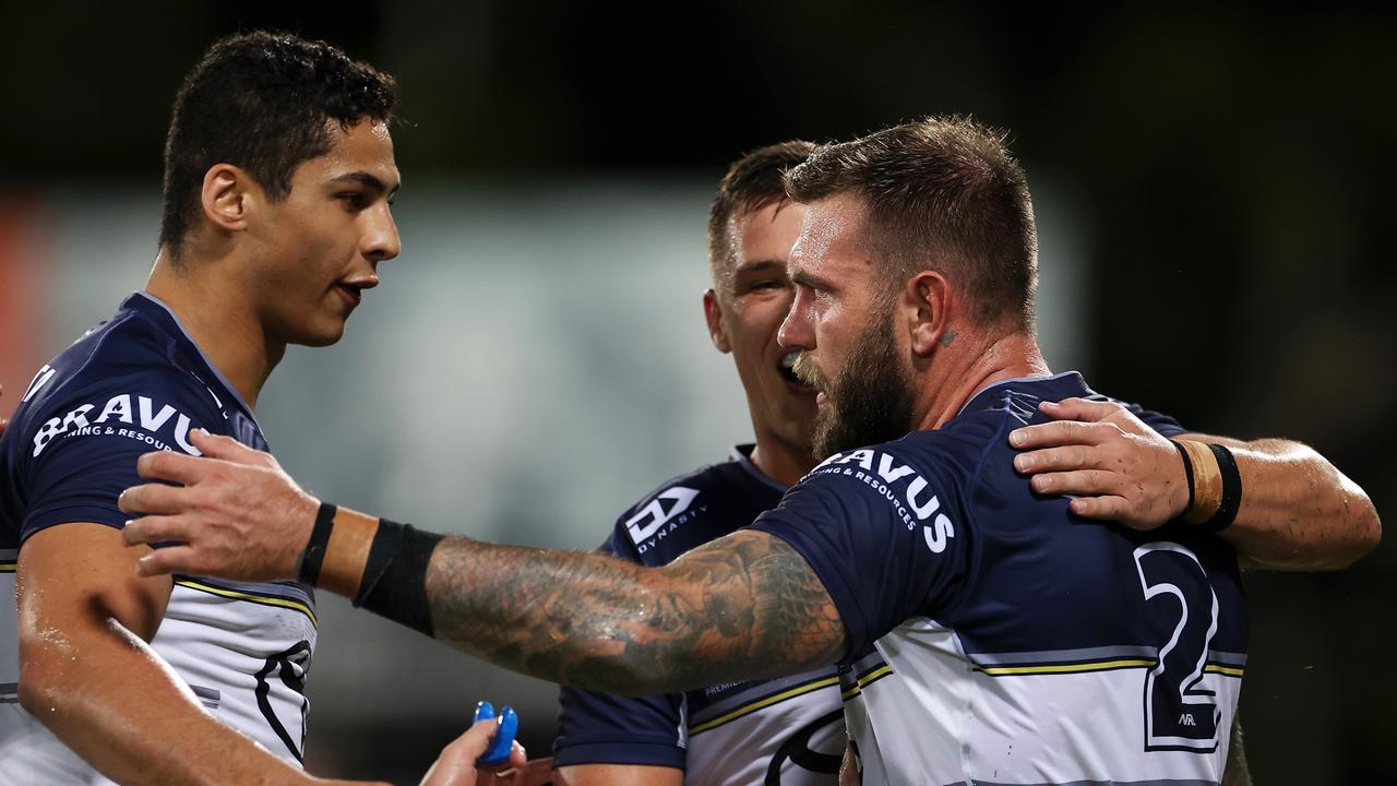 The Cowboys produced arguably their best performance in years, to beat Parramatta by more than 30 points. Picture: Getty Images.