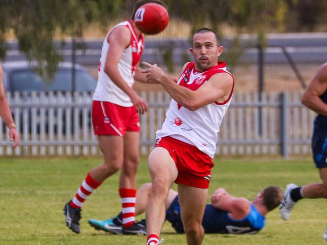 Abe Ankers is back in the Federal side for tomorrow's big CAFL amtch against Rovers at Traeger Park. Picture: Charlie Lowson