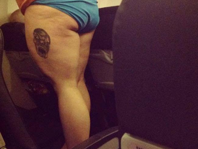 5. Maaaate. Sick tatt. We don’t want to see it. Picture: Passenger Shaming