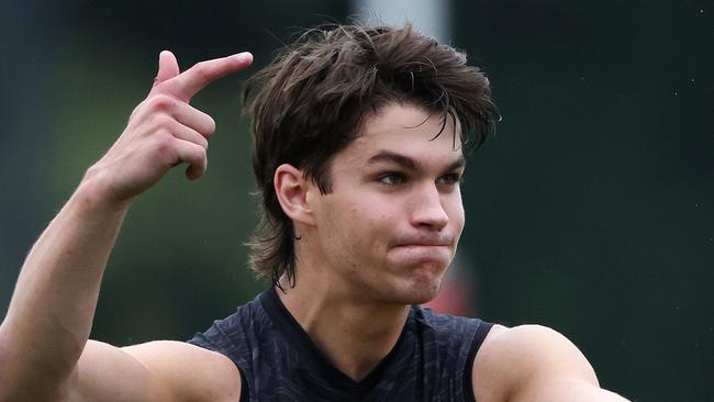 MELBOURNE, NOVEMBER 25, 2024: Collingwood pre-season training at Olympic Park. Charlie West. Picture: Mark Stewart