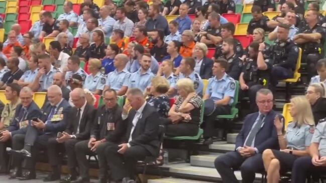 Police remembrance service at Townsville Stadium