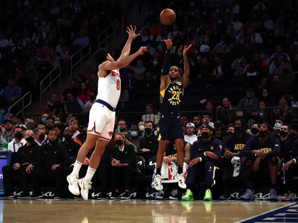 Sykes went off for 22 points against the Knicks in New York. Picture: Getty Images