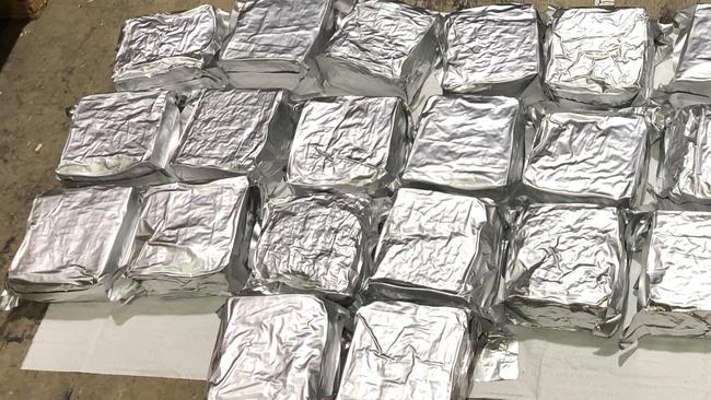 Meth seized in raids by Australian Federal Police.