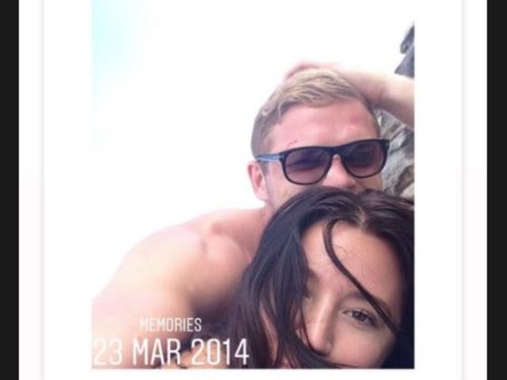 Joanna Burgess took to social media on Wednesday morning with a cryptic story after he husband George Burgess was charged with sexual touching. Picture: Supplied