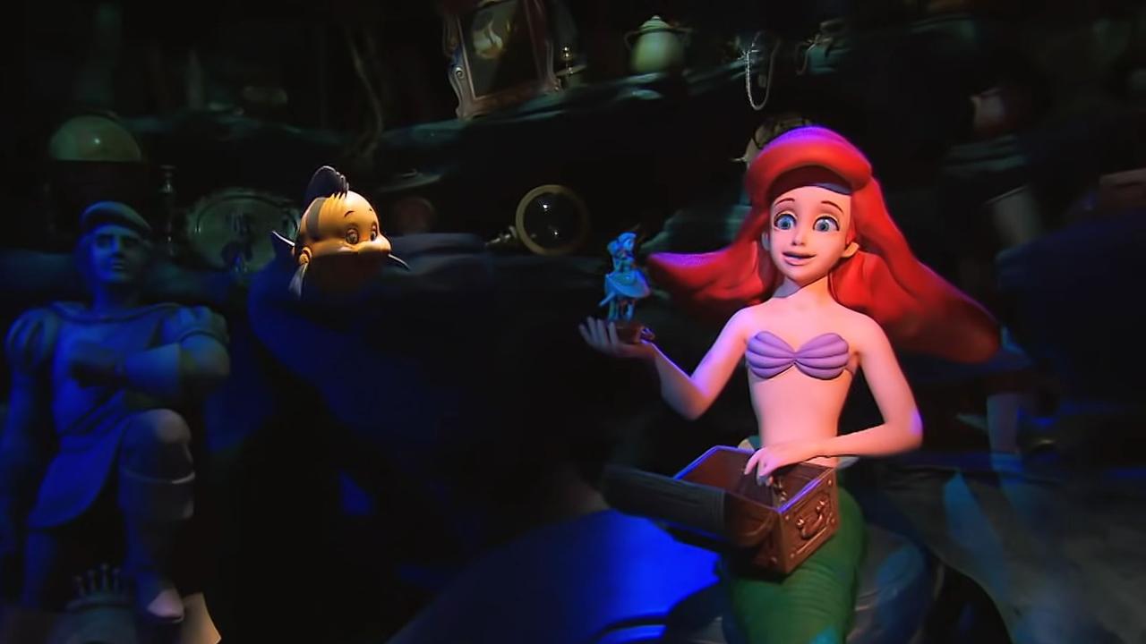 Customers griped that Disney World’s Little Mermaid ride is rundown and in need of repair. Picture: YouTube/Disney Parks