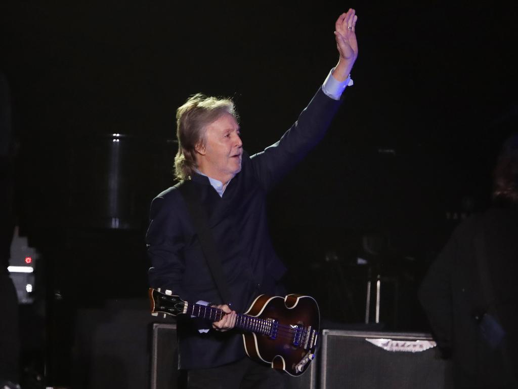 McCartney will close the Australian leg of his <i>Got Back Tour </i>next week in Queensland. Picture: David Crosling