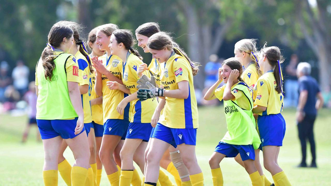 SOCCER: U 13 girls, Kawana V Maroochydore. Picture: Patrick Woods.