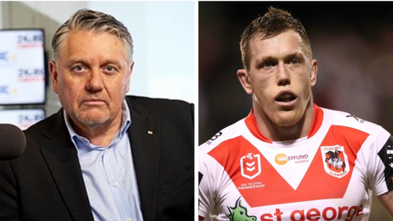 Ray Hadley has hit back at Dragons captain Cameron McInnes in their feud over the role of Jack de Belin.