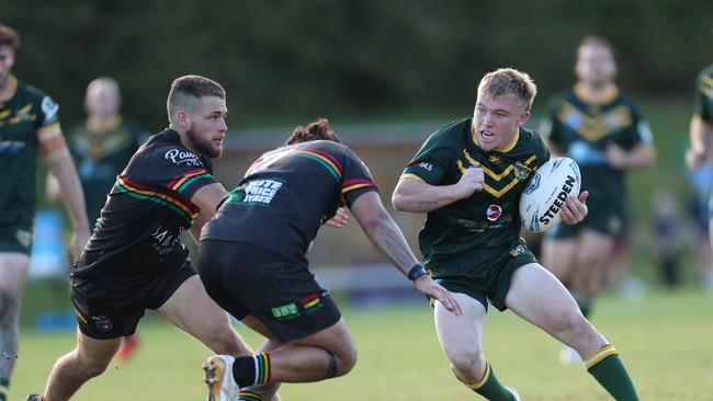 Zac Gillett in action for Wyong in the CCRL. Picture: Sue Graham