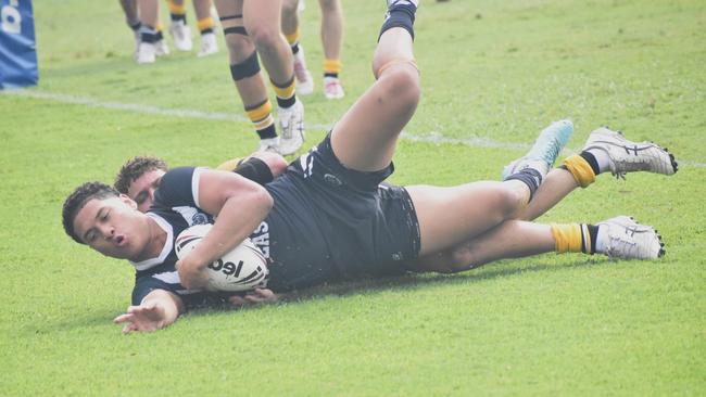 Met East versus Capricornia, 16-18 years boys, at the Queensland School Sport rugby league state championships at Marley Brown Oval, Gladstone, on May 17, 2025.