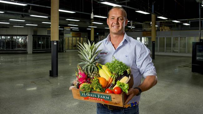 Harris Farm Markets co-CEO Luke Harris invites Gold Coast locals to put their names forward for one of 90 positions available at its new Isle of Capri store. Picture: Jerad Williams.