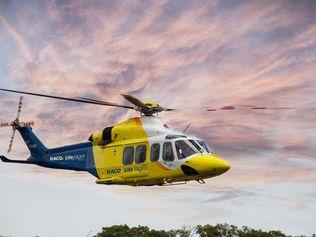 A rescue helicopter and paramedics raced to Dolphin Point at the park to assist lifeguards at 7.40am. Via LifeFlight