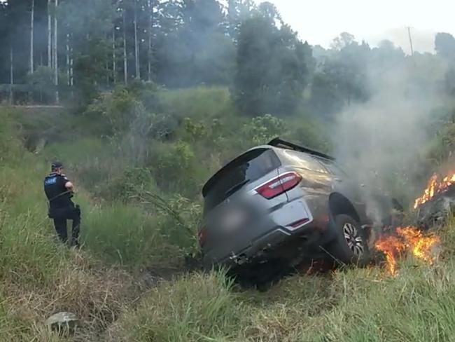 WATCH: Trio charged after 150km police chase ends in car explosion