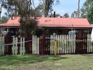 FIRE ESCAPE: A Barellan Point house sustained extensive damage in a blaze on Sunday night. Picture: Andrew Korner