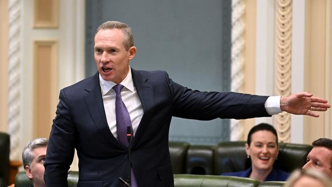 Queensland Energy Minister Mick de Brenni speaks during Question Time at Parliament House in Brisbane. Picture: Dan Peled / NCA NewsWire