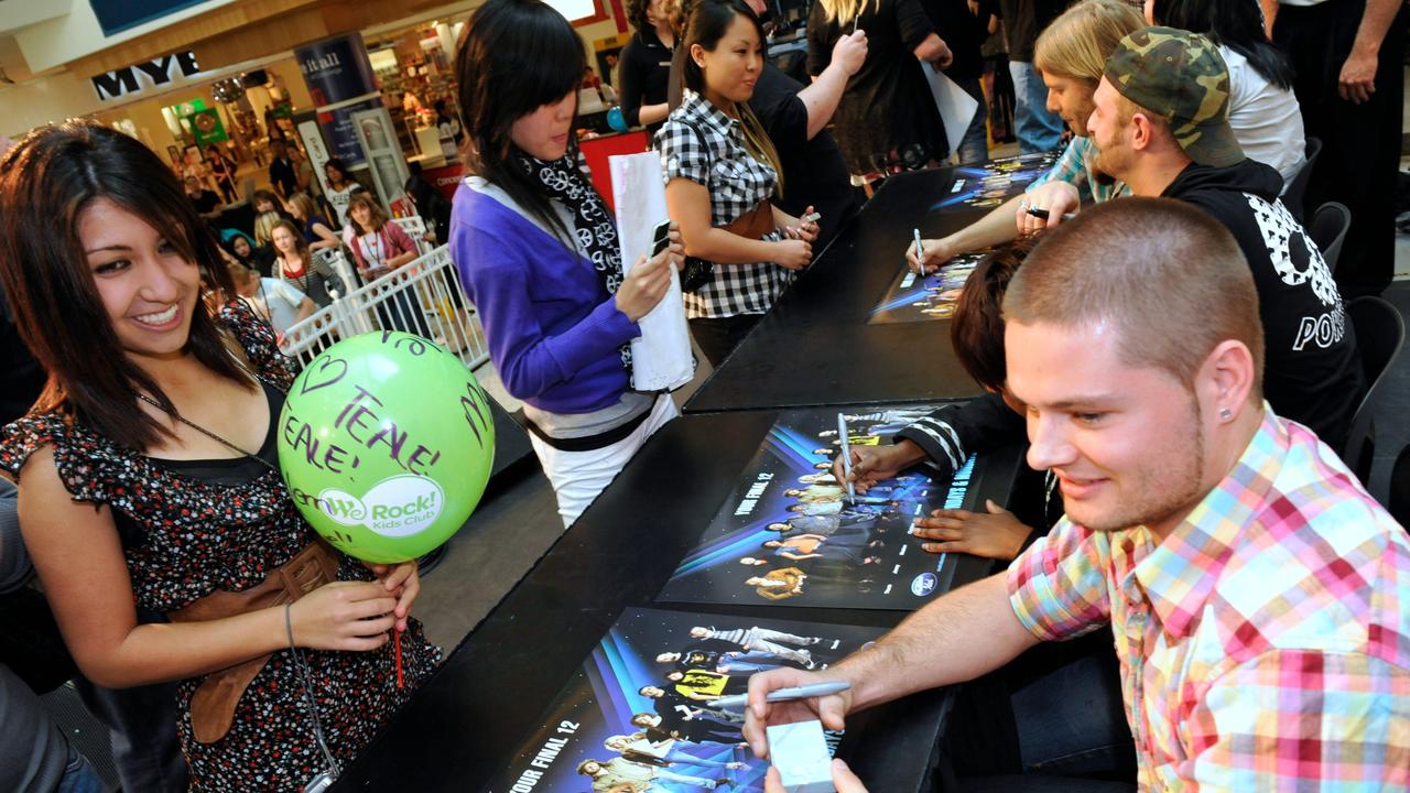 They might be long forgotten but Australian Idol’s six finalists would remember performing at Westfield Parramatta on October 25, 2008. Picture: Brad Hunter