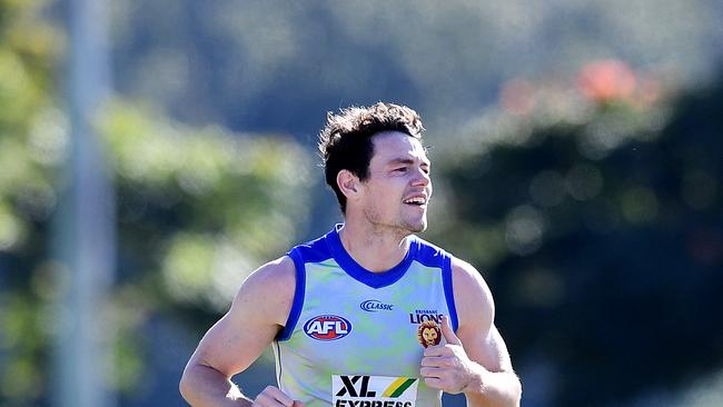 Brisbane Lions player Lachie Neale is seen during training in Brisbane, Tuesday, June 9, 2020. The AFL will resume its 2020 season on June 11. (AAP Image/Dan Peled) NO ARCHIVING