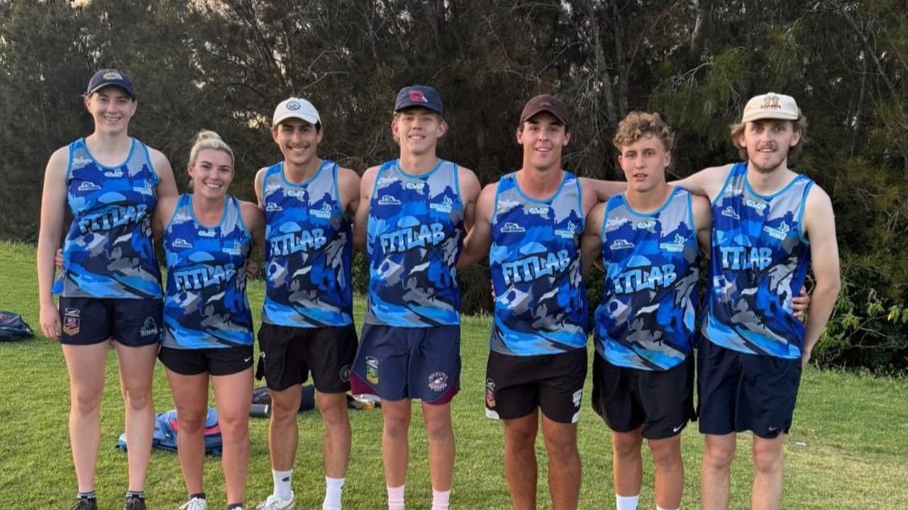 The Fit Lab Elite Touch players at the opening round of the season.