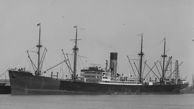 The German ship Alster. Photo Allan Green. Courtesy State Library of Victoria