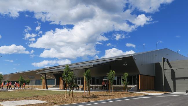 Major construction at the $265m new Intercity Fleet maintenance facility at Kangy Angy has finished. Picture: Richard Noone