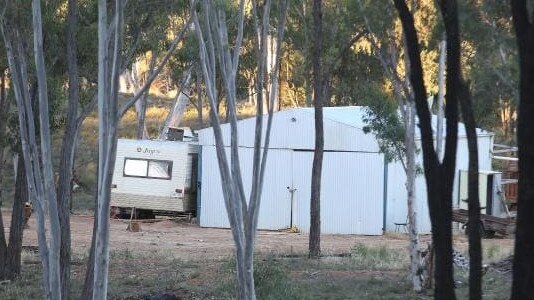 The shed on the farm where the Colt family is alleged to have lived. Picture: Candace Sutton