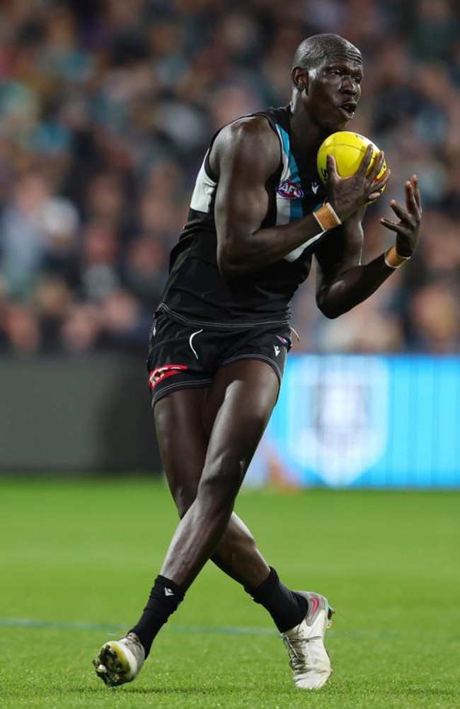 Aliir Aliir has been a great get for the Power. Picture: Sarah Reed/AFL Photos