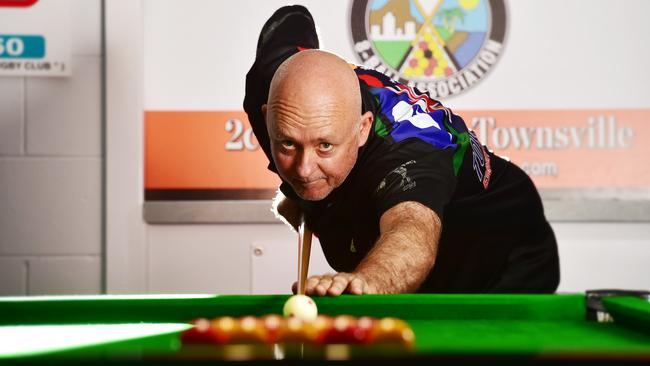 Kevin Geissmann, president Townsville 8-Ball Association. Picture: Shae Beplate.