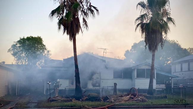 A Roma family is reeling after their Chrystal St Home was destroyed by fire on November 14. Photo supplied: Sally Douglas.