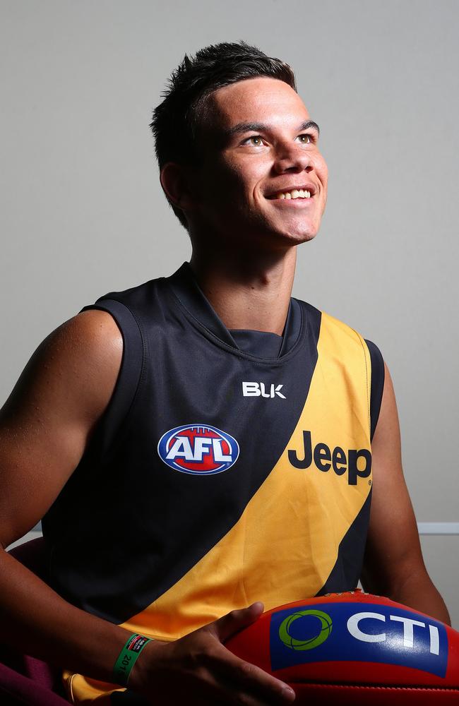 Tigers fans can look forward to seeing another Rioli in the yellow sash after the club selected Daniel, the grandson of Richmond legend Maurice, with pick 15. Picture: Sarah Reed