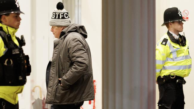 Former British Prime Minister Boris Johnson arrives to testify at the Covid Inquiry in London. Picture: Dan Kitwood/Getty Images