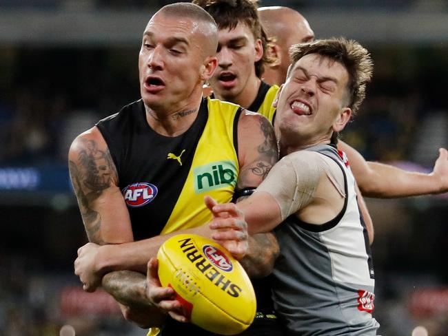 Dusty’s been in and out, but the Tigers have the know-how and tools to win it all. Picture: AFL Photos/Getty Images