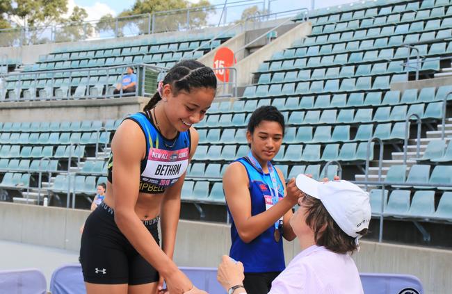 Betham celebrated a medal haul of three golds and one silver medal.