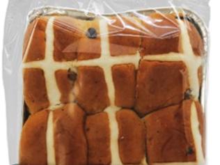 A batch of The Little Dough Co Mini Fruit Hot Cross Buns have been recalled over a risk of glass in the buns. Picture: Supplied