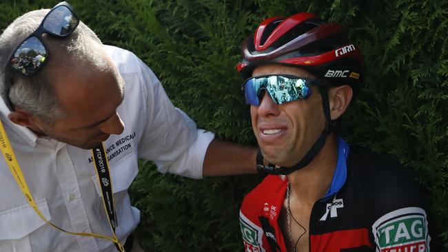 Australia's Richie Porte crashed out early in the Tour. Picture: AP