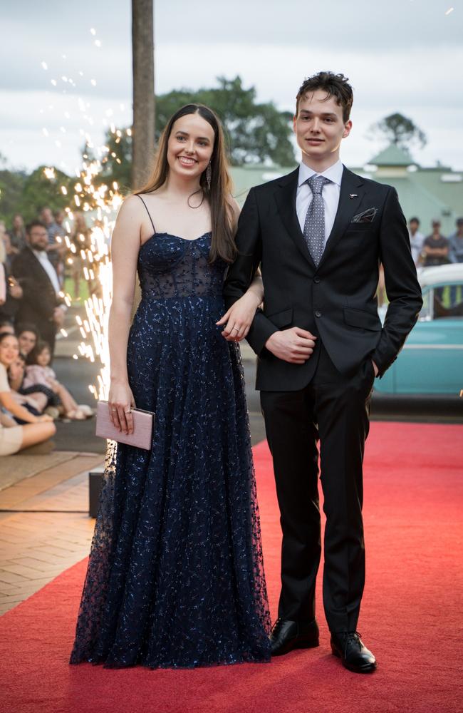 Sinead Kennedy and Finn Kennedy arrive at Toowoomba Anglican School class of 2024 school formal. Friday, November 15, 2024. Picture: Christine Schindler