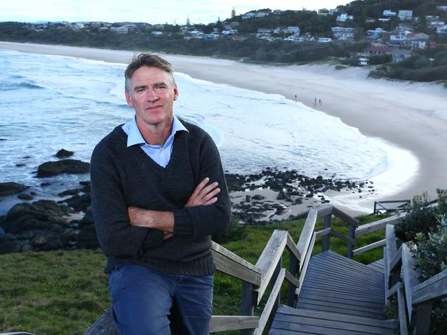 22/06/2016. Rob Oakeshott, Independent candidate for Cowper pictured at the headland of Lighthouse Beach in Port Macquarie. Seat profile of Cowper electorate in North West NSW. Britta Campion / The Australian.