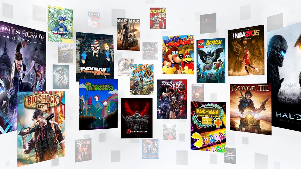 Some of the games on Xbox Game Pass including Bioshock Infinite and Halo 5