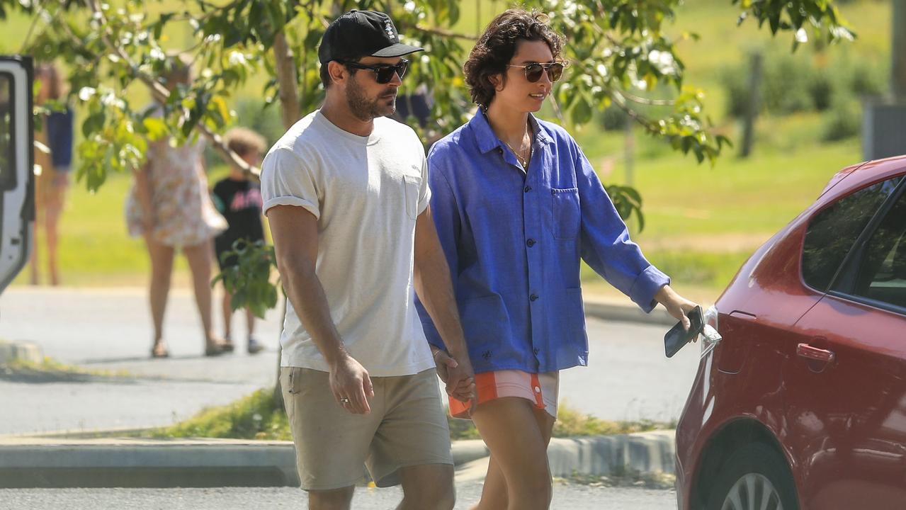 Zac Efron and Aussie girlfriend Vanessa Valladares were seen dining at Catalina, amid reports they’ve moved to Sydney. Picture: Media-Mode.com