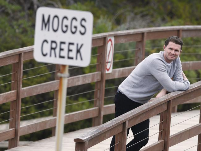 Patrick Dangerfield is back home in Moggs Creek after eight years in Adelaide. Picture: Wayne Ludbey