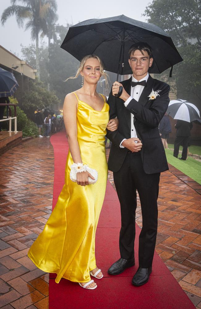 Jessica Wild and partner Hugh Bunker at Fairholme College formal, Wednesday, March 27, 2024. Picture: Kevin Farmer