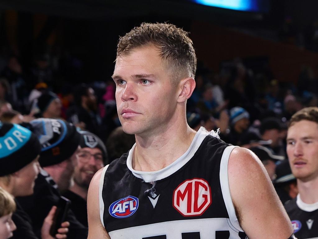 Could Dan Houston’s season be over too? (Photo by Sarah Reed/AFL Photos via Getty Images)